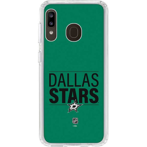 NHL Dallas Stars Lineup Galaxy A20 Clear Case