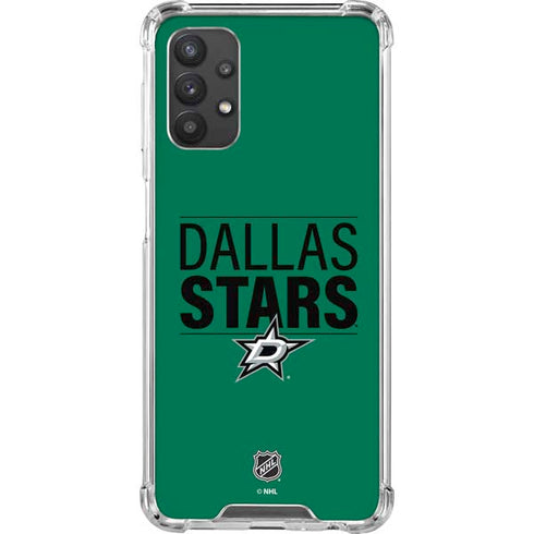 NHL Dallas Stars Lineup Galaxy A32 5G Clear Case