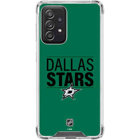 NHL Dallas Stars Lineup Galaxy A52 5G Clear Case