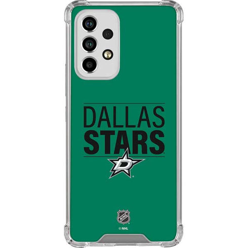 NHL Dallas Stars Lineup Galaxy A53 5G Clear Case