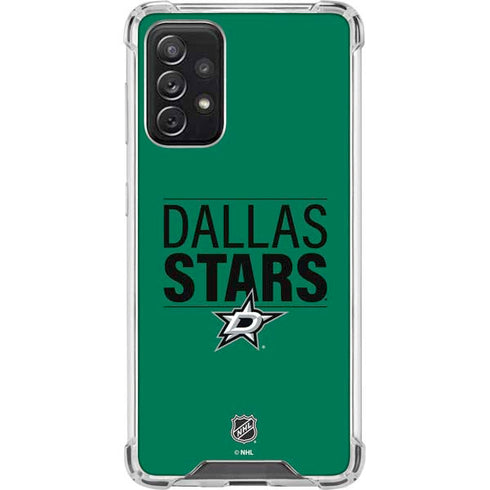 NHL Dallas Stars Lineup Galaxy A72 5G Clear Case