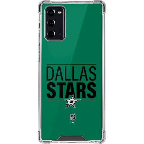 NHL Dallas Stars Lineup Galaxy Note20 5G Clear Case
