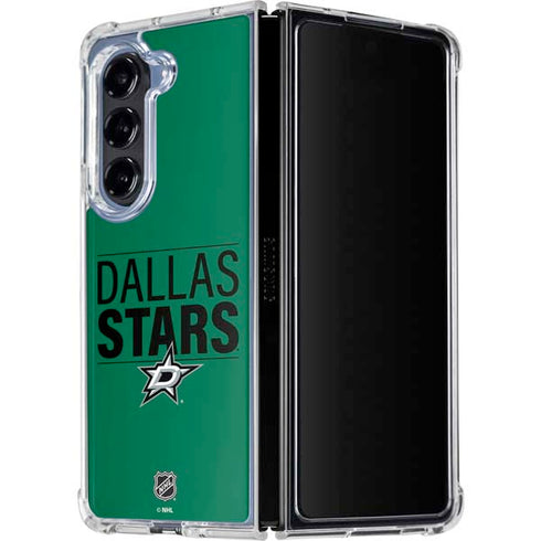 NHL Dallas Stars Lineup Galaxy Z Fold5 5G Clear Case