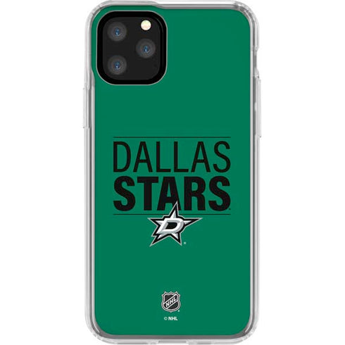 NHL Dallas Stars Lineup iPhone 11 Pro Clear Case