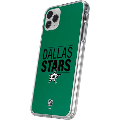 NHL Dallas Stars Lineup iPhone 11 Pro Clear Case