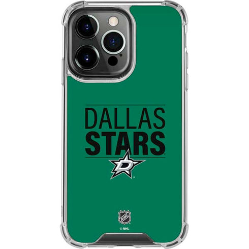 NHL Dallas Stars Lineup iPhone 14 Pro Clear Case