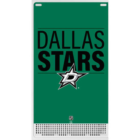 NHL Dallas Stars Lineup Xbox Series S Console Skin