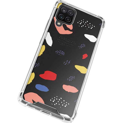 Dark Color Pop Galaxy A12 Clear Case
