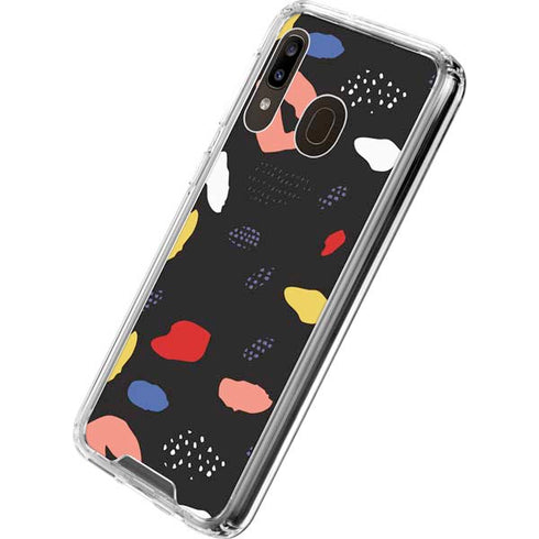 Dark Color Pop Galaxy A30 Clear Case