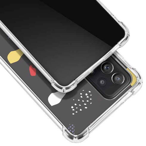 Dark Color Pop Galaxy A72 5G Clear Case