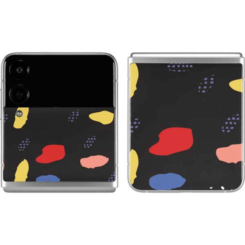 Dark Color Pop Galaxy Z Flip4 5G Skin