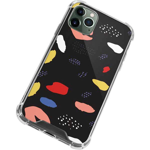 Dark Color Pop iPhone 12 Pro Max Clear Case