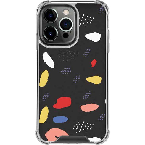 Dark Color Pop iPhone 13 Pro Clear Case