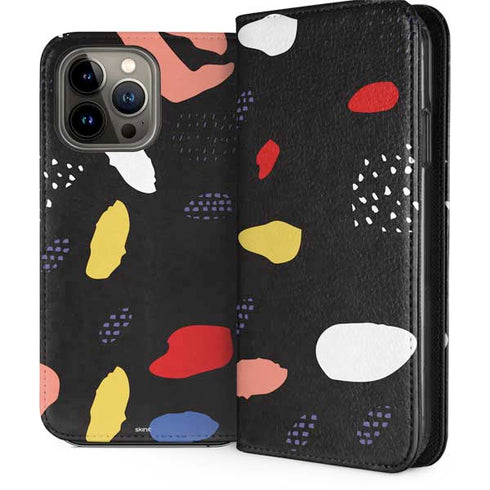 Dark Color Pop iPhone 13 Pro Max Folio Case