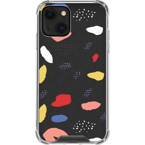 Dark Color Pop iPhone 14 Plus Clear Case