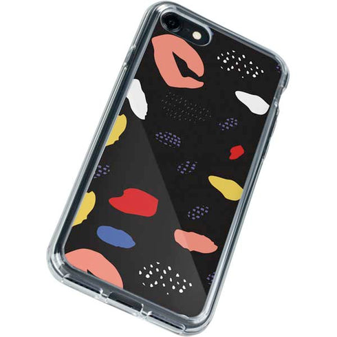 Dark Color Pop iPhone SE (2nd & 3rd Gen) Clear Case