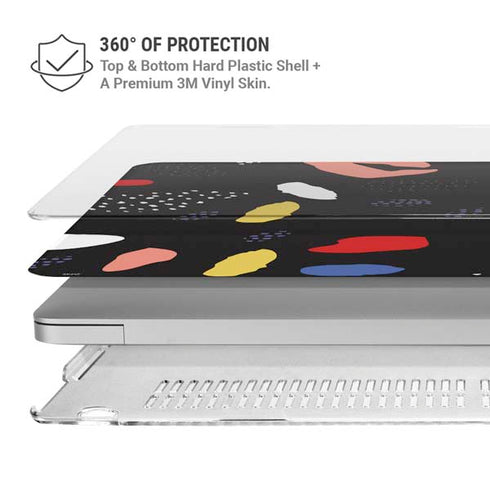 Dark Color Pop MacBook Pro 15in (2016-19) Case plus Skin