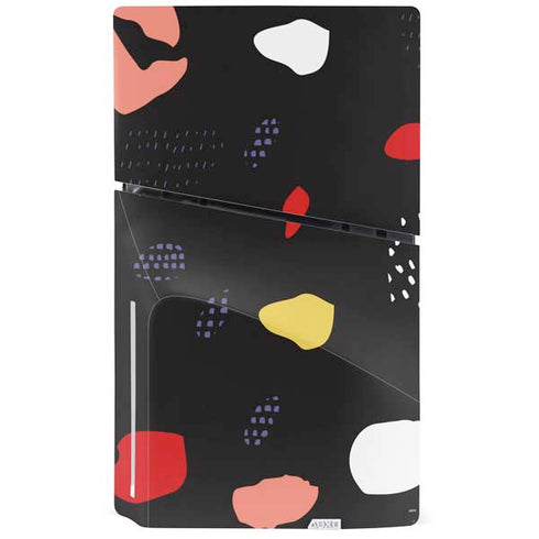 Dark Color Pop PS5 Slim Disk Console Skin