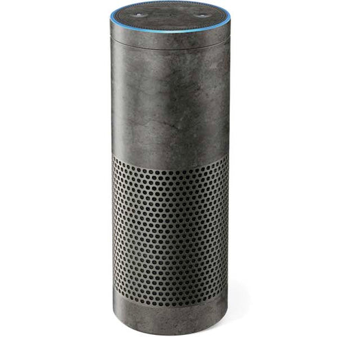 Dark Iron Grey Concrete Amazon Echo Skin