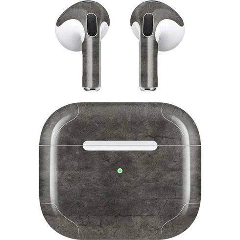 Dark Iron Grey Concrete Apple AirPods (3rd Gen 2021) Skin