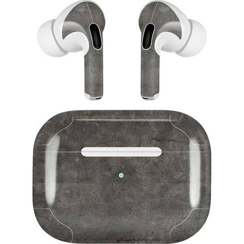 Dark Iron Grey Concrete Apple AirPods Pro Skin