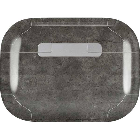Dark Iron Grey Concrete Apple AirPods Pro Skin