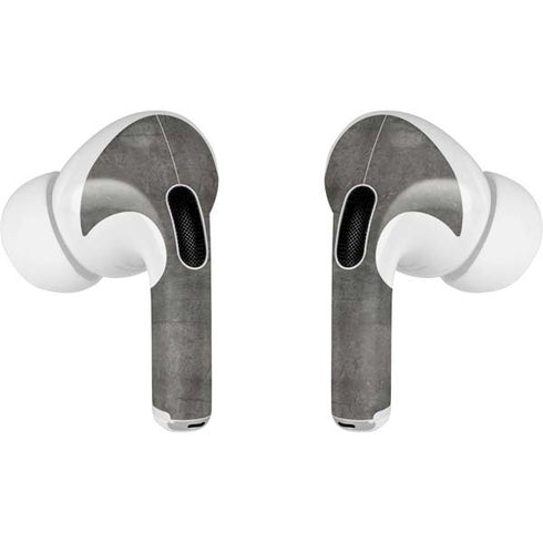 Dark Iron Grey Concrete Apple AirPods Pro Skin