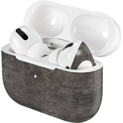 Dark Iron Grey Concrete Apple AirPods Pro Skin