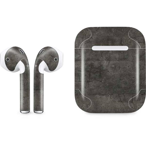 Dark Iron Grey Concrete Apple AirPods Skin
