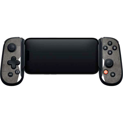 Dark Iron Grey Concrete Backbone One for iPhone Game Controller Skin