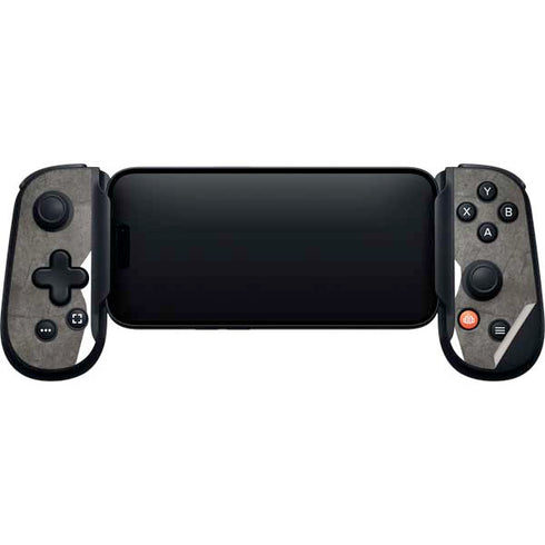 Dark Iron Grey Concrete Backbone One for iPhone Game Controller Skin