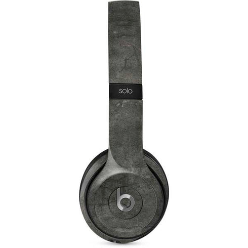 Dark Iron Grey Concrete Beats Solo 2 Wired Skin