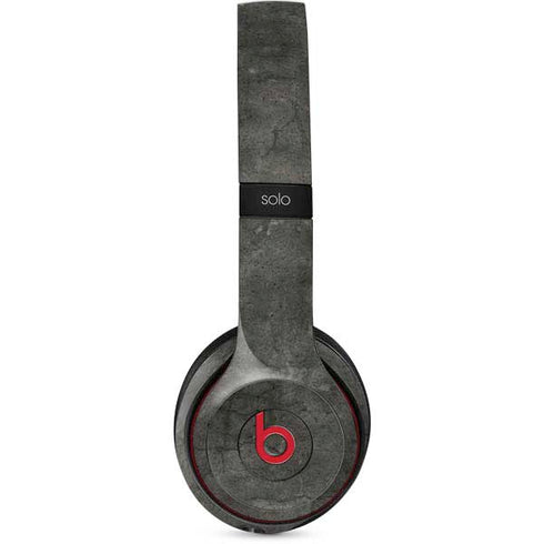Dark Iron Grey Concrete Beats Solo 2 Wireless Skin
