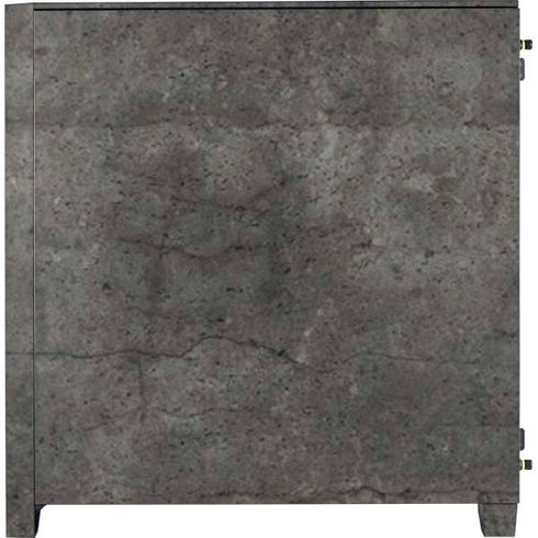 Dark Iron Grey Concrete Corsair 4000D Tempered Glass Mid-Tower ATX Case Skin