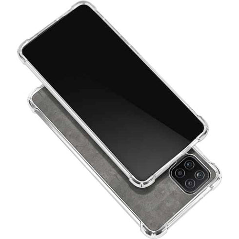 Dark Iron Grey Concrete Galaxy A12 Clear Case