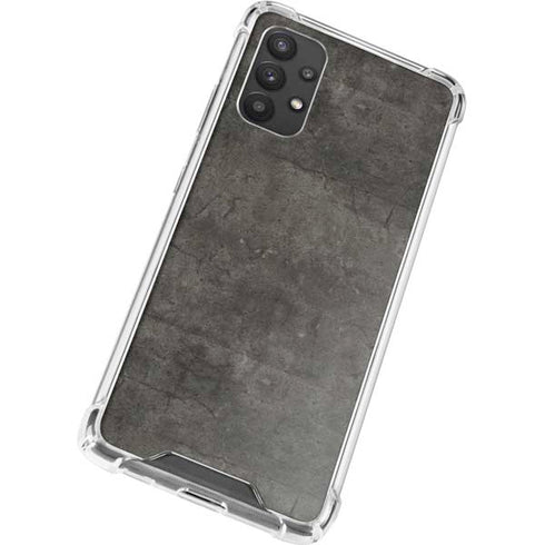 Dark Iron Grey Concrete Galaxy A32 5G Clear Case