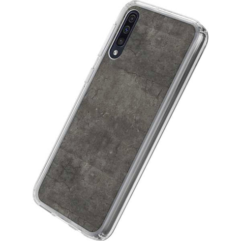 Dark Iron Grey Concrete Galaxy A50 Clear Case