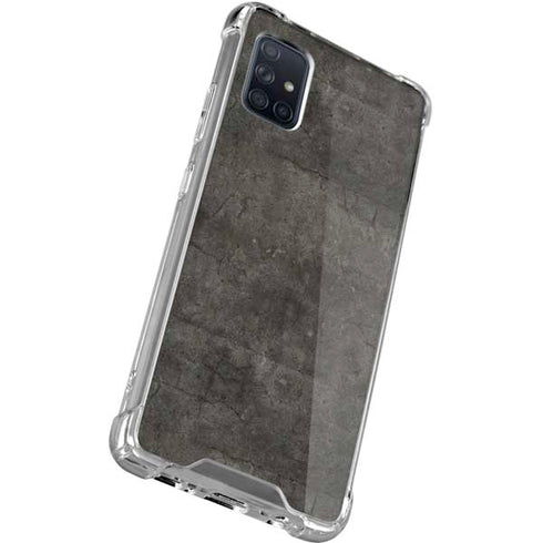 Dark Iron Grey Concrete Galaxy A51 5G Clear Case