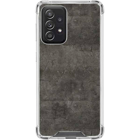 Dark Iron Grey Concrete Galaxy A52 5G Clear Case
