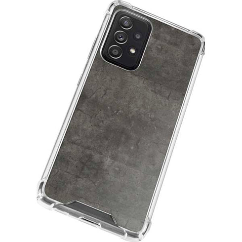 Dark Iron Grey Concrete Galaxy A52 5G Clear Case