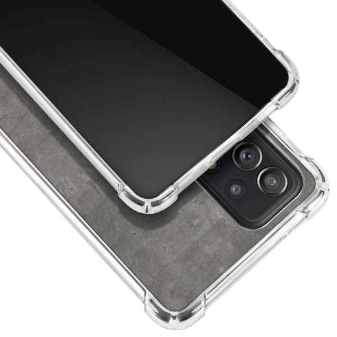 Dark Iron Grey Concrete Galaxy A52 5G Clear Case