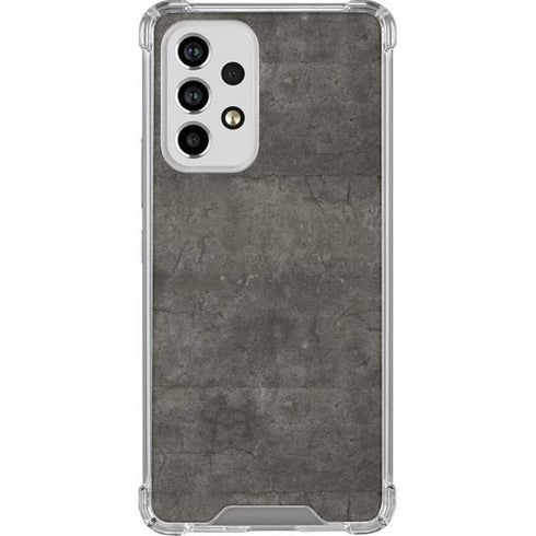 Dark Iron Grey Concrete Galaxy A53 5G Clear Case