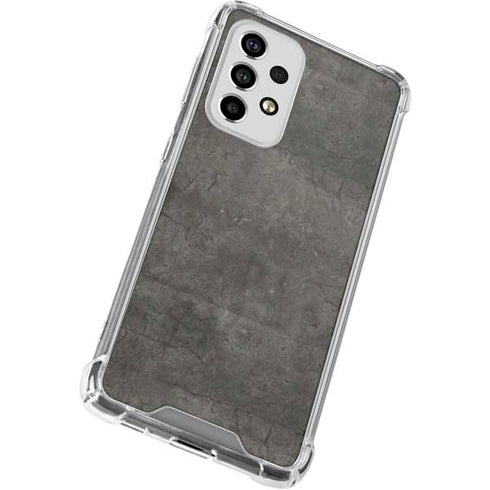 Dark Iron Grey Concrete Galaxy A53 5G Clear Case