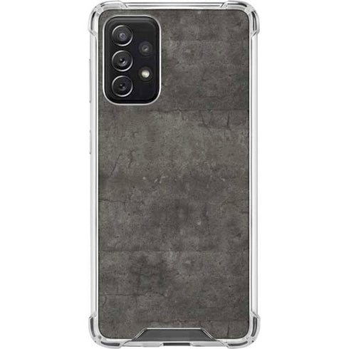 Dark Iron Grey Concrete Galaxy A72 5G Clear Case