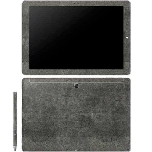 Dark Iron Grey Concrete Galaxy Book 12in Skin