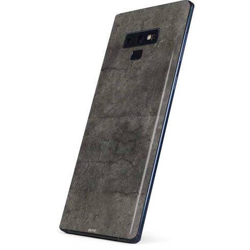 Dark Iron Grey Concrete Galaxy Note 9 Skin