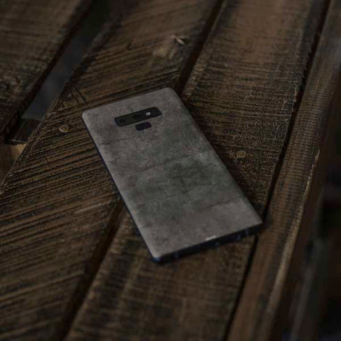 Dark Iron Grey Concrete Galaxy Note 9 Skin
