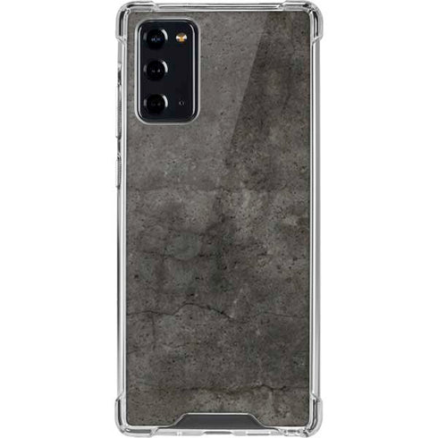 Dark Iron Grey Concrete Galaxy Note20 5G Clear Case