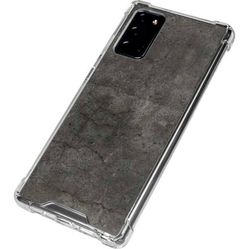 Dark Iron Grey Concrete Galaxy Note20 5G Clear Case