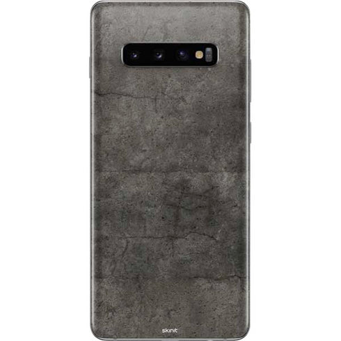 Dark Iron Grey Concrete Galaxy S10 Plus Skin